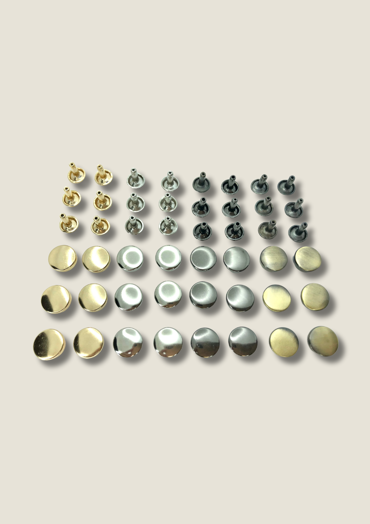 Tablet shaped double sided rivets Rivet Malusha Shop.