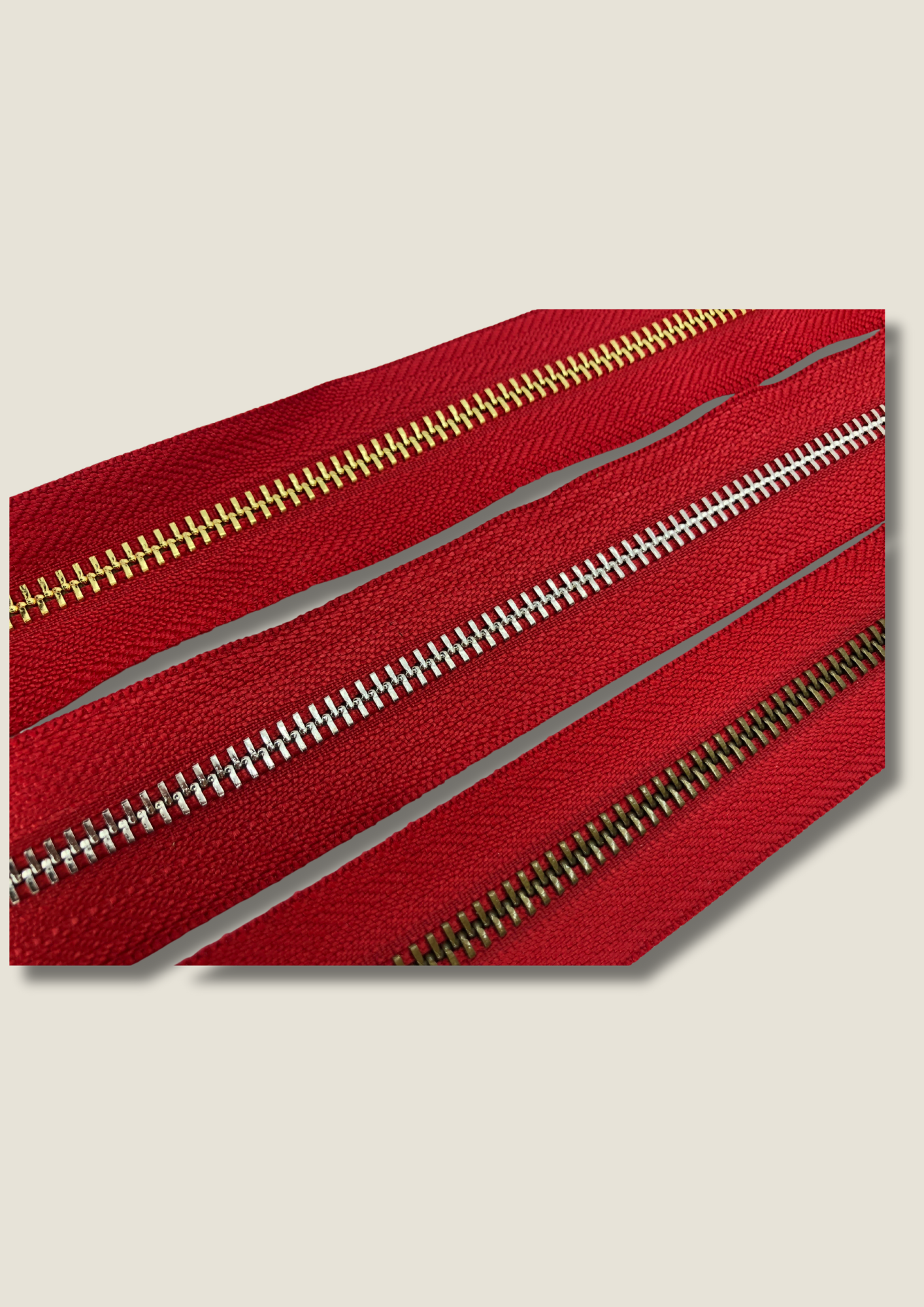 Red zip Zippers Malusha Shop.