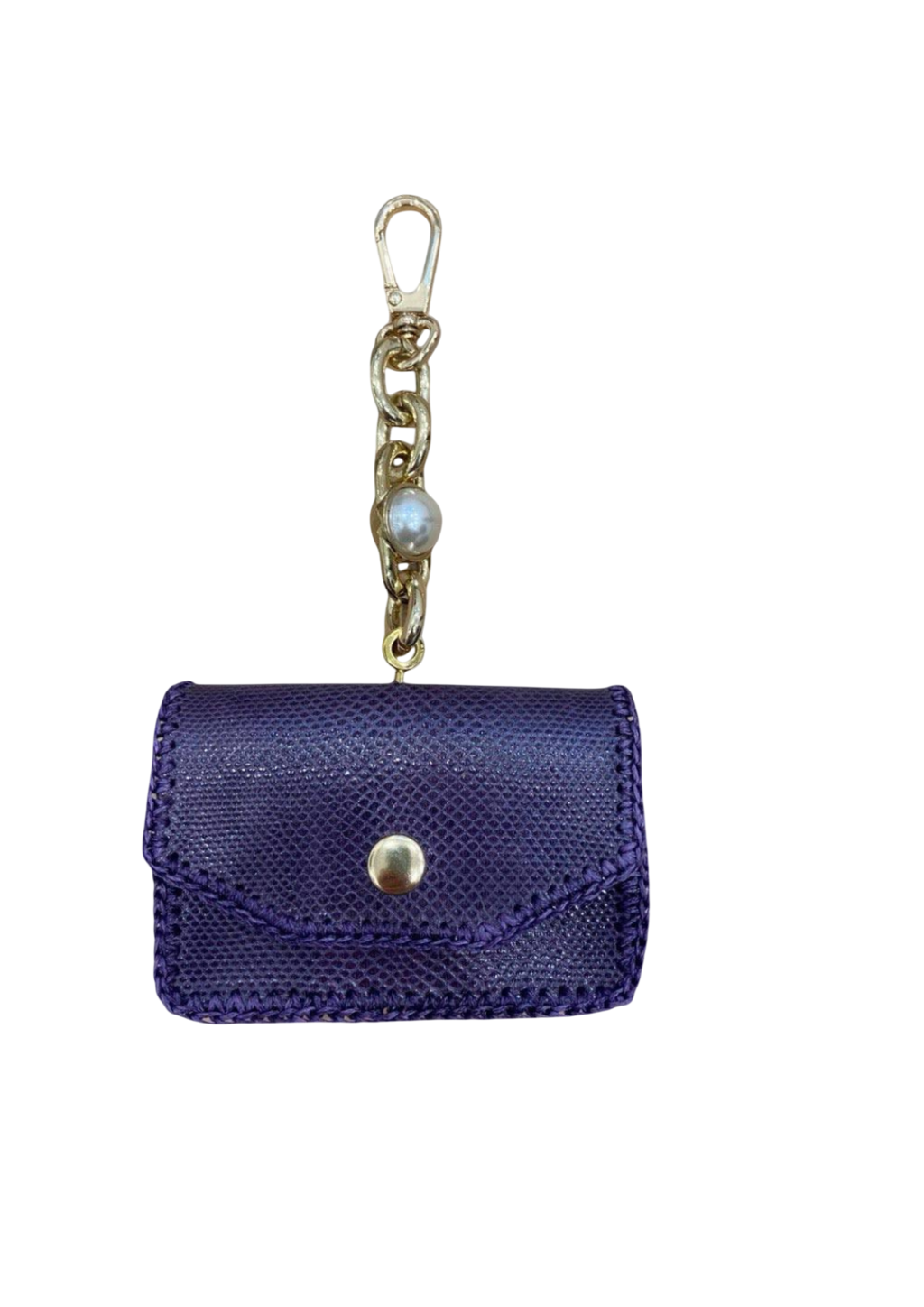 Cardholder with gold chain and swivel hook Card holder Malusha Shop.
