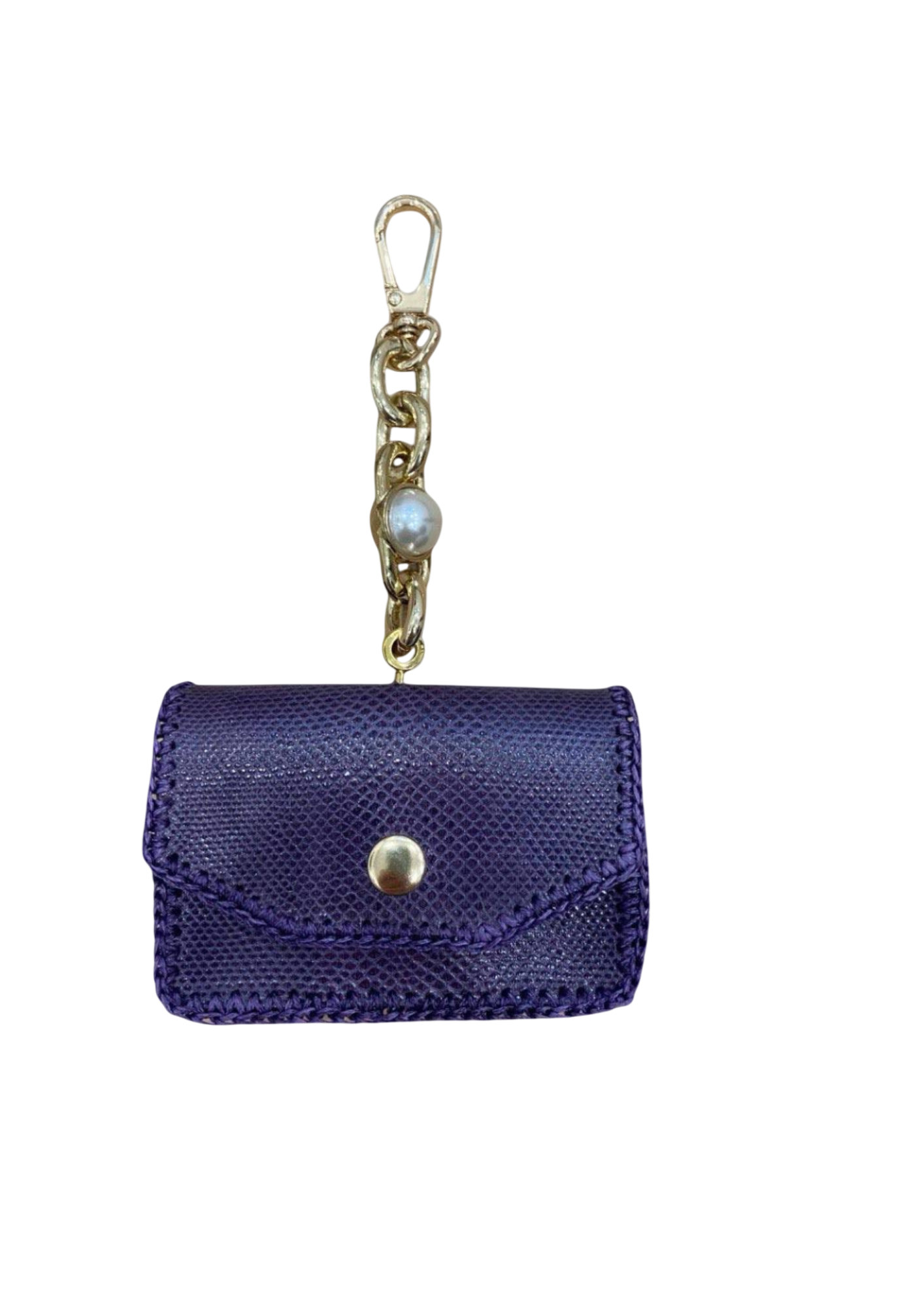 Cardholder with gold chain and swivel hook Card holder Malusha Shop.