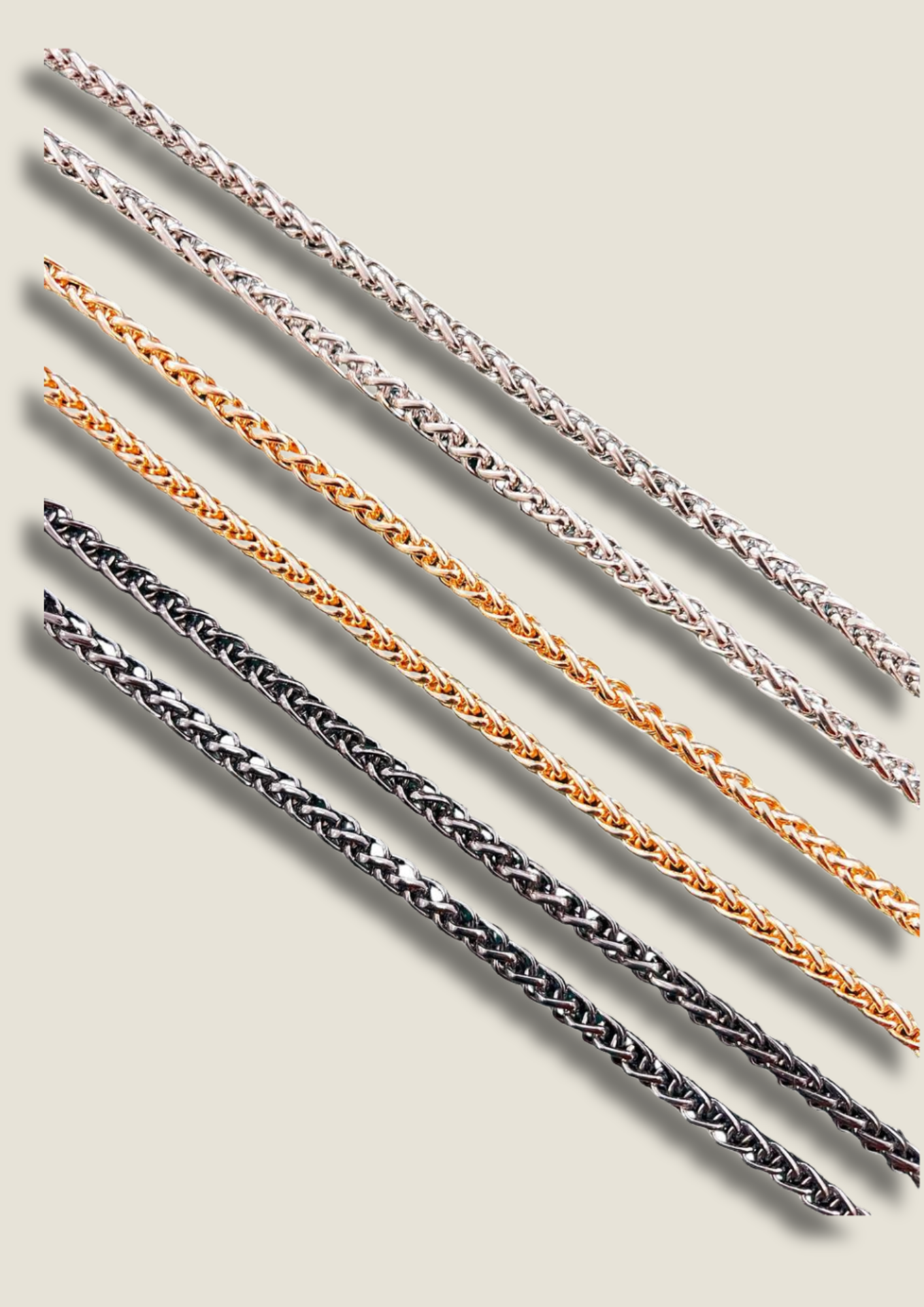 Polished wrap chain Chains Malusha Shop.