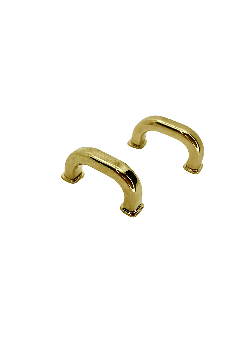 Arch bridge bag strap connector, screw back, with base, rectangular (pair) Arches Malusha Shop.