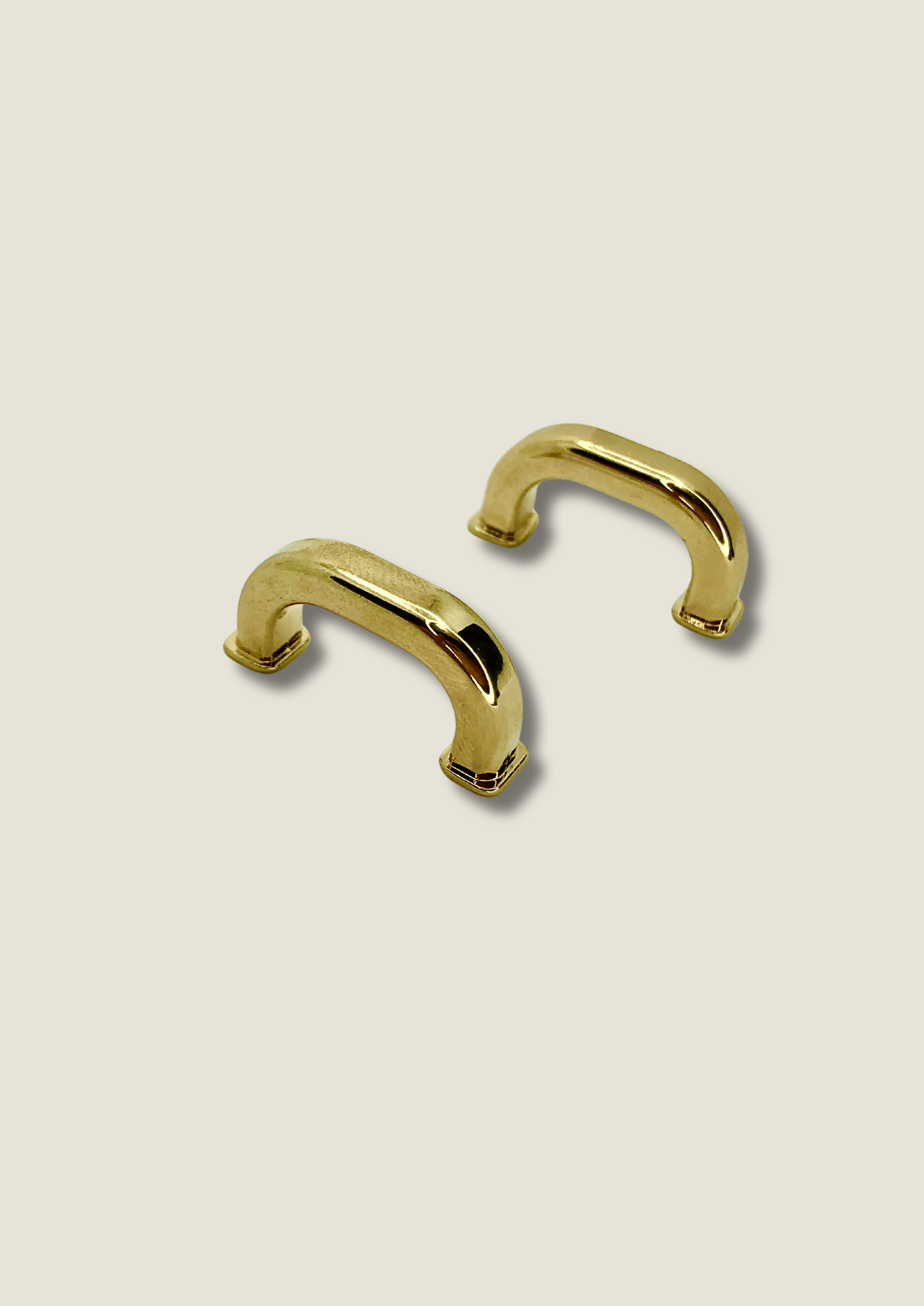 Arch bridge bag strap connector, screw back, with base, rectangular (pair) Arches Malusha Shop.