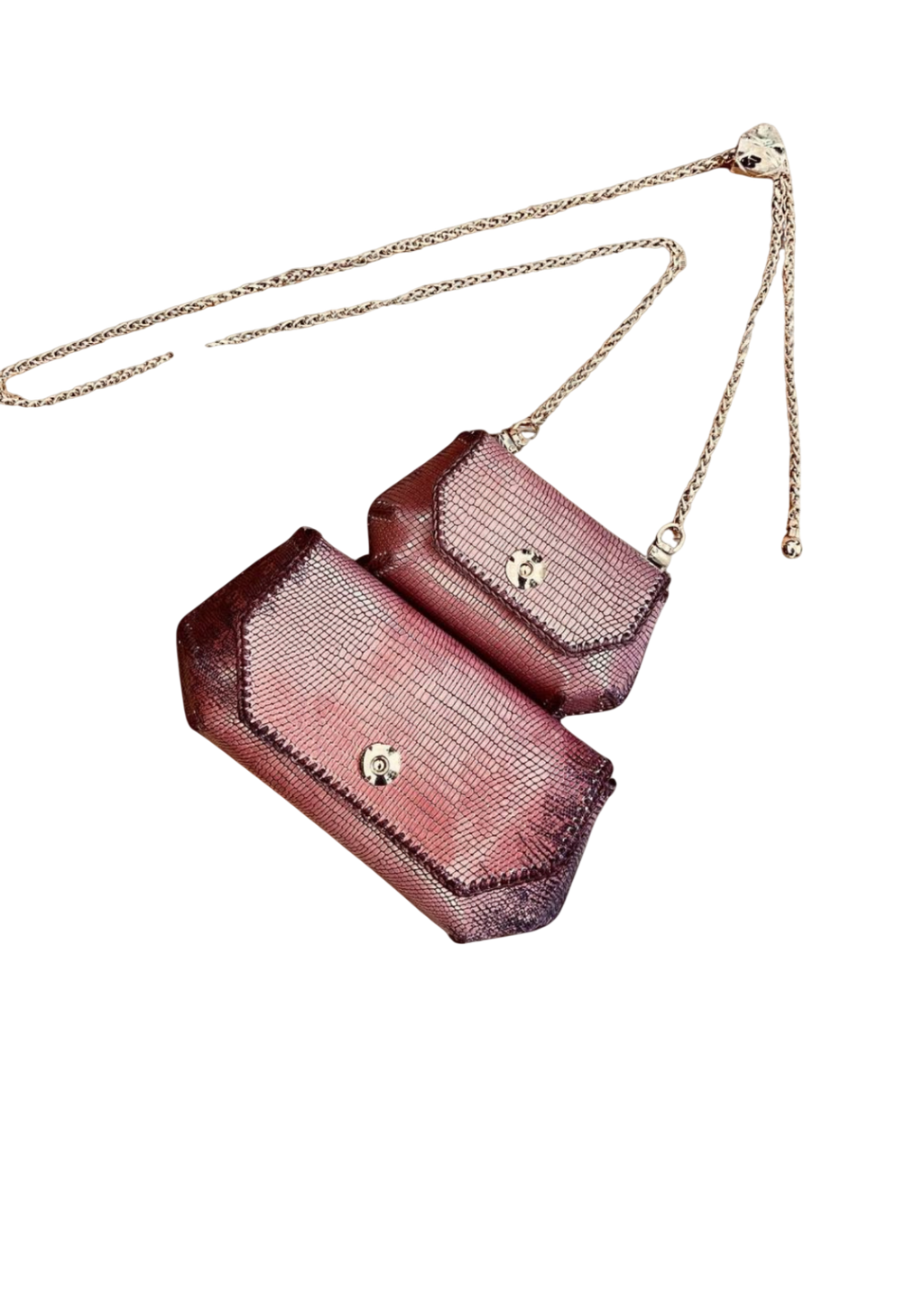 Luxe Gemini Bag Set - Premium Python Leather Collection
