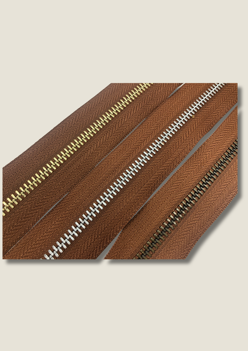 Camel zip Zippers Malusha Shop.