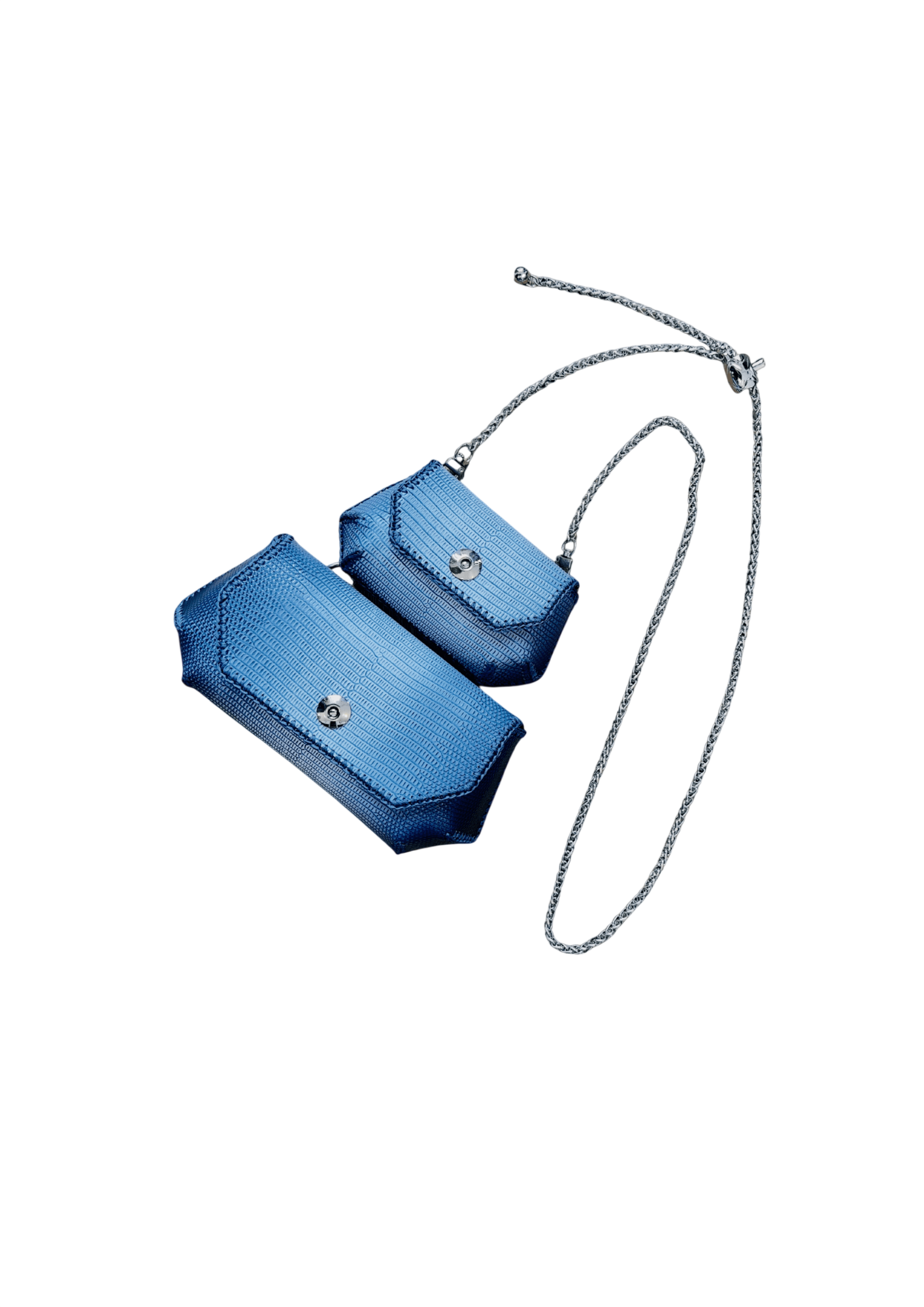 Classic Gemini Bag Set - Versatile Python Leather Duo