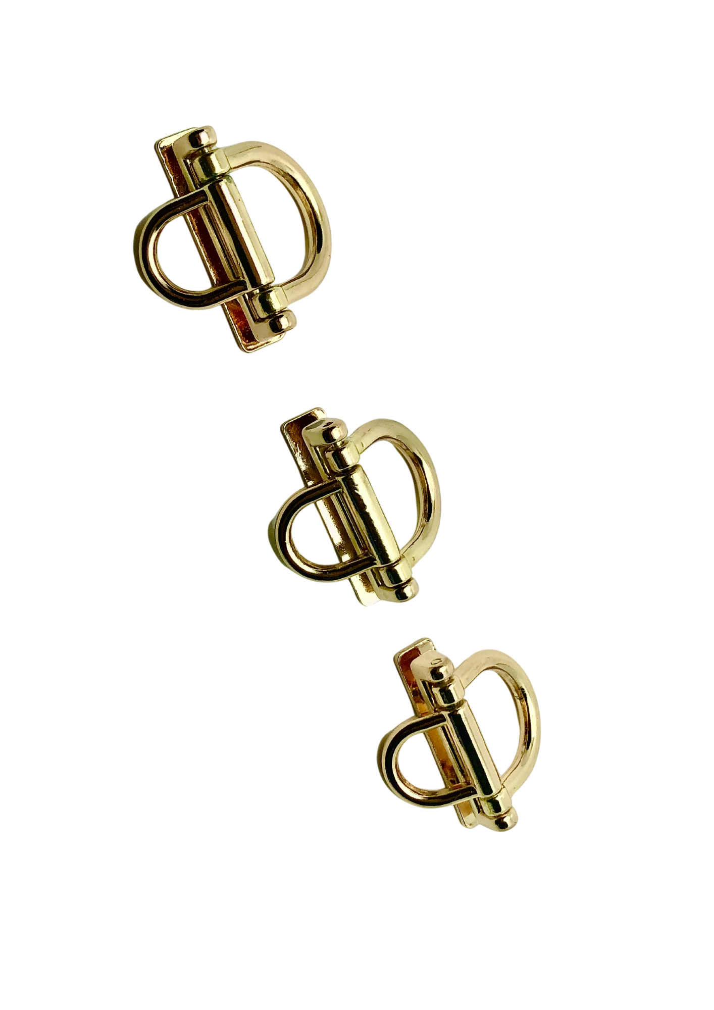 Top mount bag strap connector with double D-ring (pair) Bag strap Malusha Shop.
