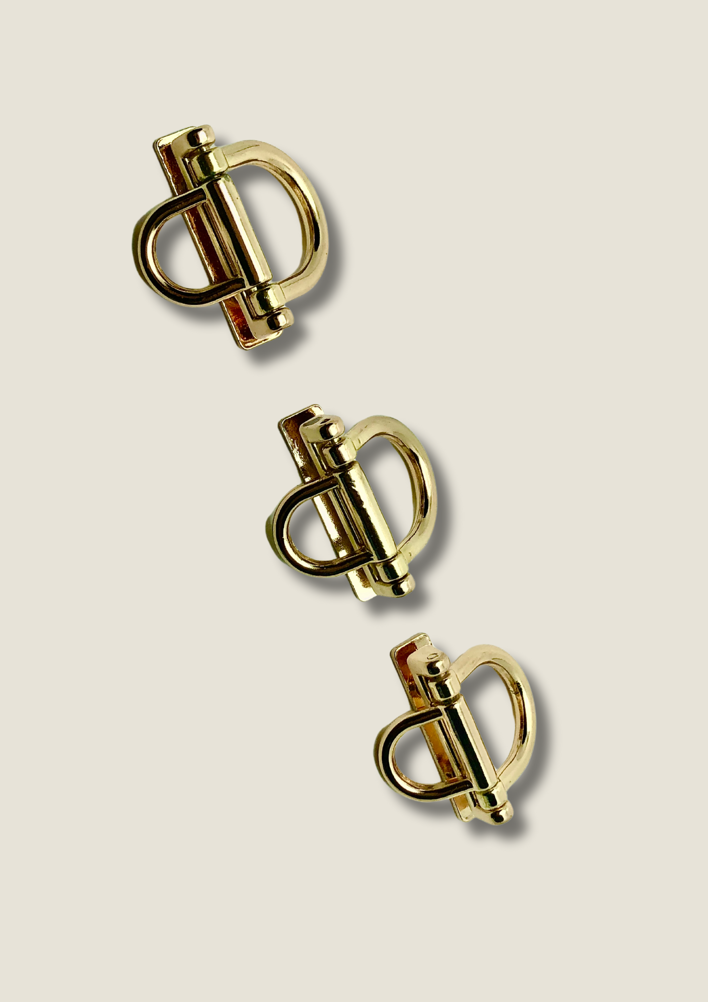 Top mount bag strap connector with double D-ring (pair) Bag strap Malusha Shop.