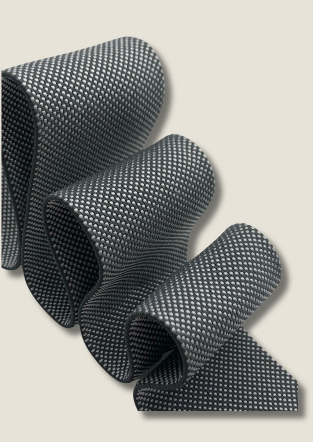 Double faced melange cotton ribbon Ribbon Malusha Shop.