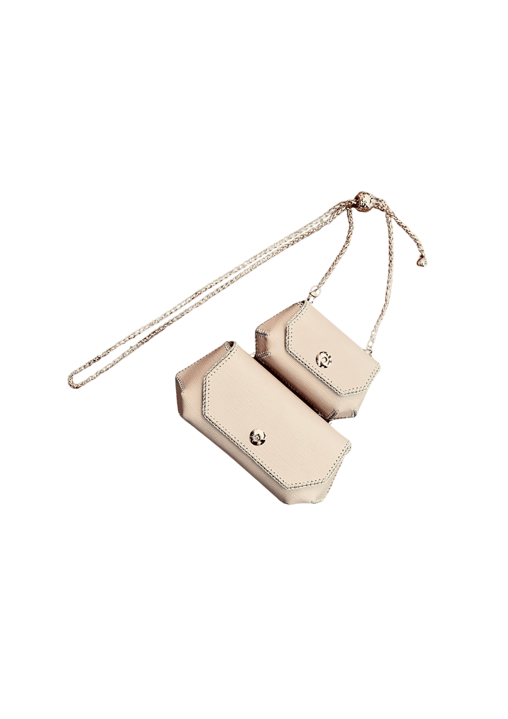 Elegant Gemini Bag Set - Multi-Functional Python Leather Pair