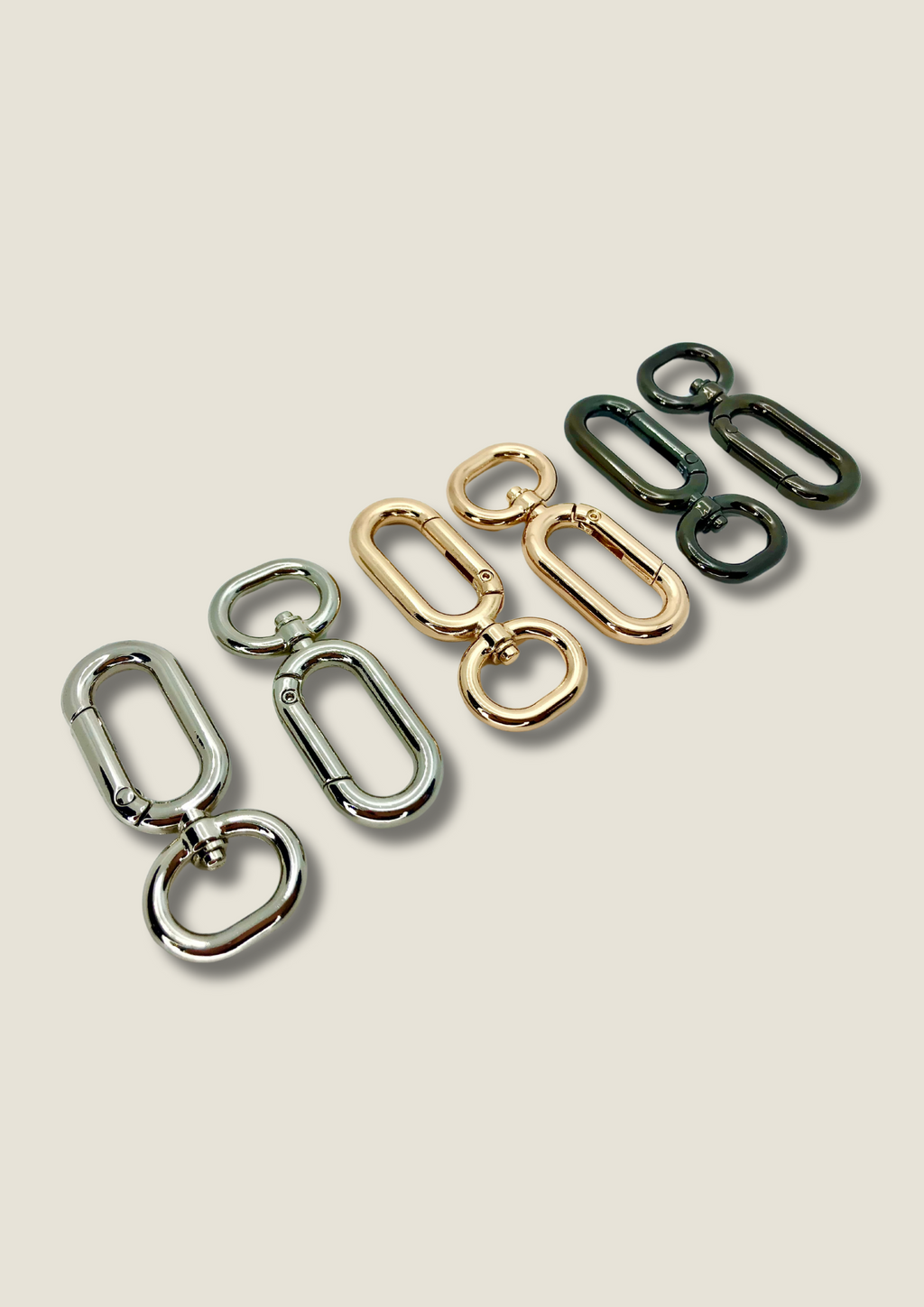 Swivel snap hook oval shape (pair) Snap hook Malusha Shop.