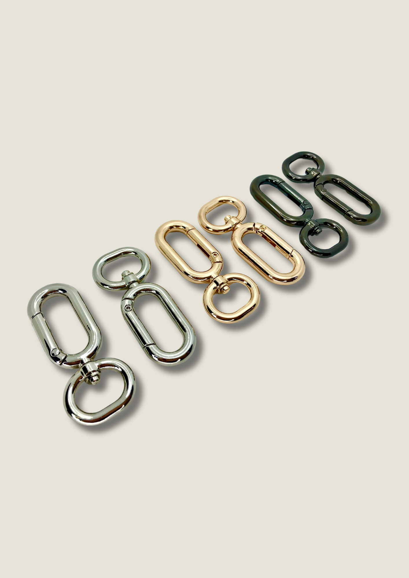 Swivel snap hook oval shape (pair) Snap hook Malusha Shop.