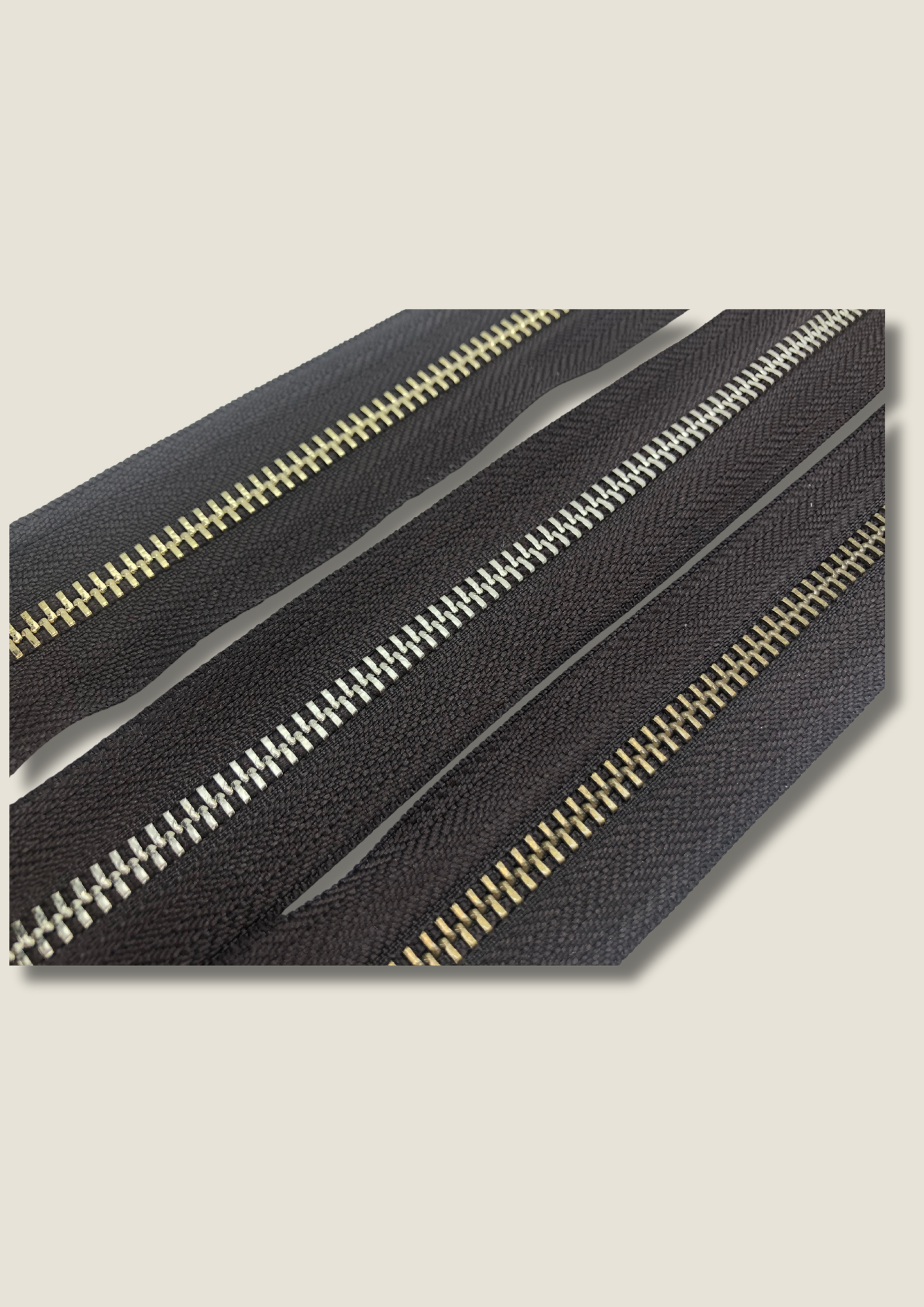 Dark Brown zip Zippers Malusha Shop.