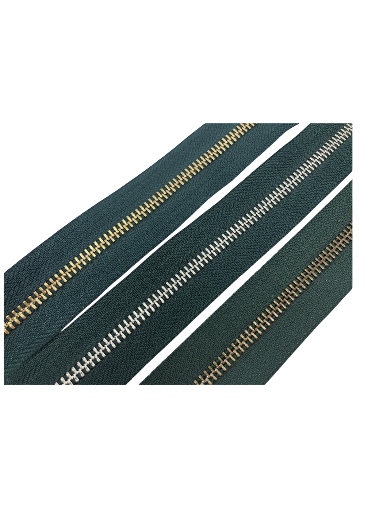 Dark green zip Zippers Malusha Shop.