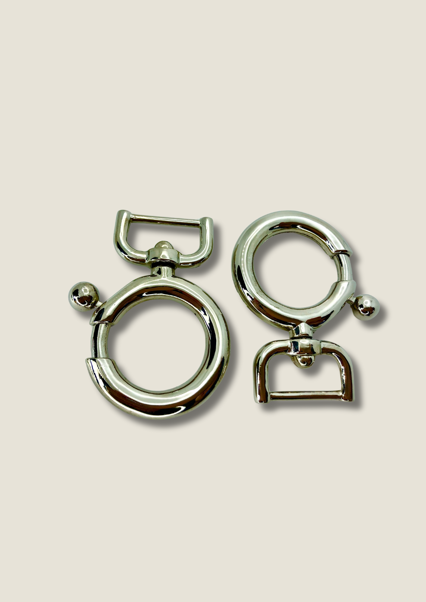 Ring-shape swivel snap hook D&G style (pair) Swivel snap Malusha Shop.
