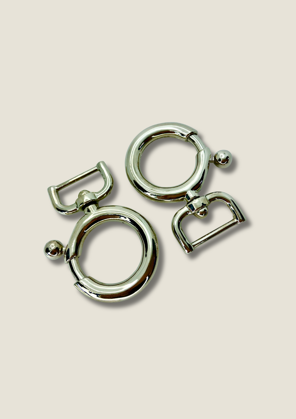 Ring-shape swivel snap hook D&G style (pair) Swivel snap Malusha Shop.