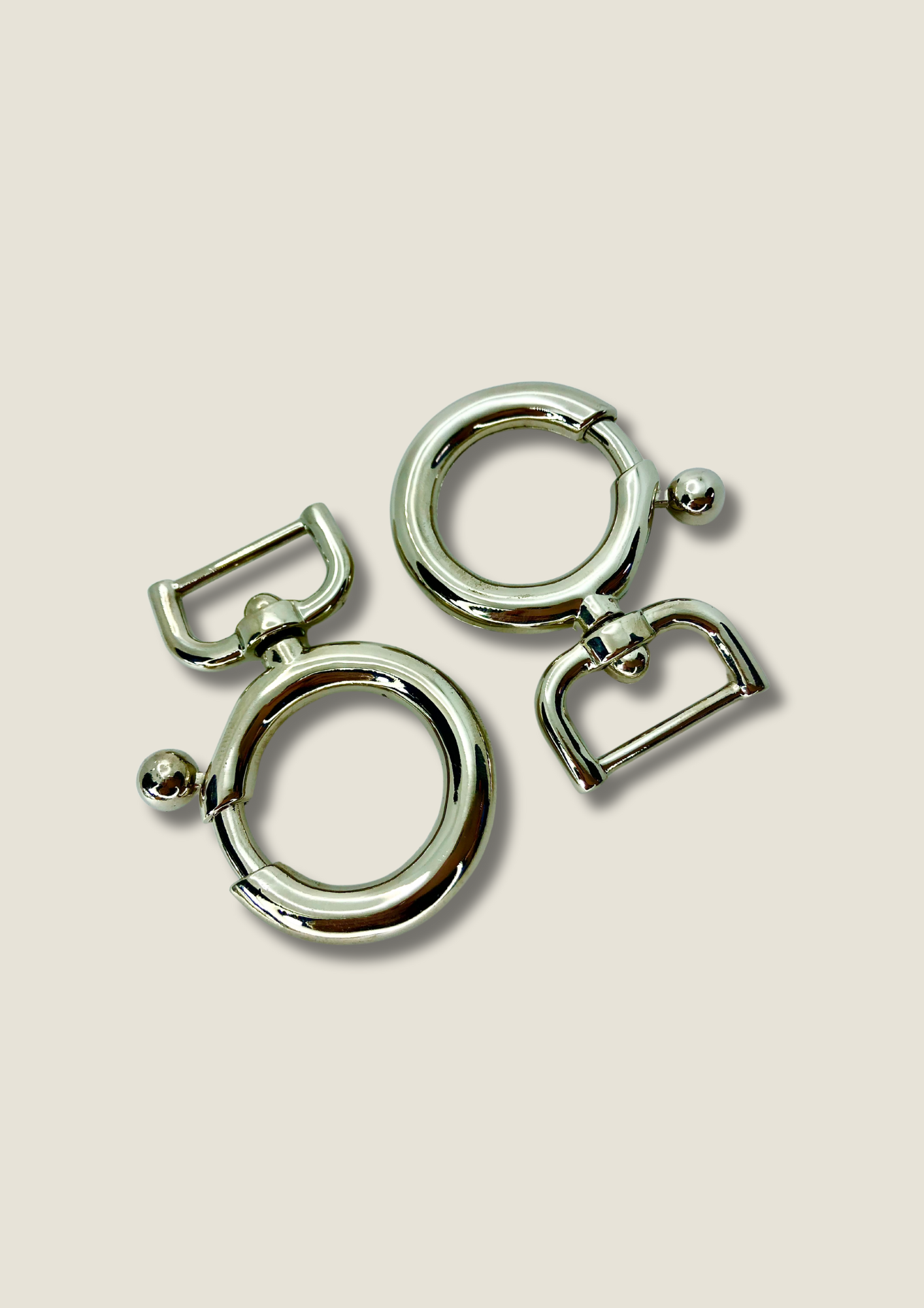 Ring-shape swivel snap hook D&G style (pair) Swivel snap Malusha Shop.
