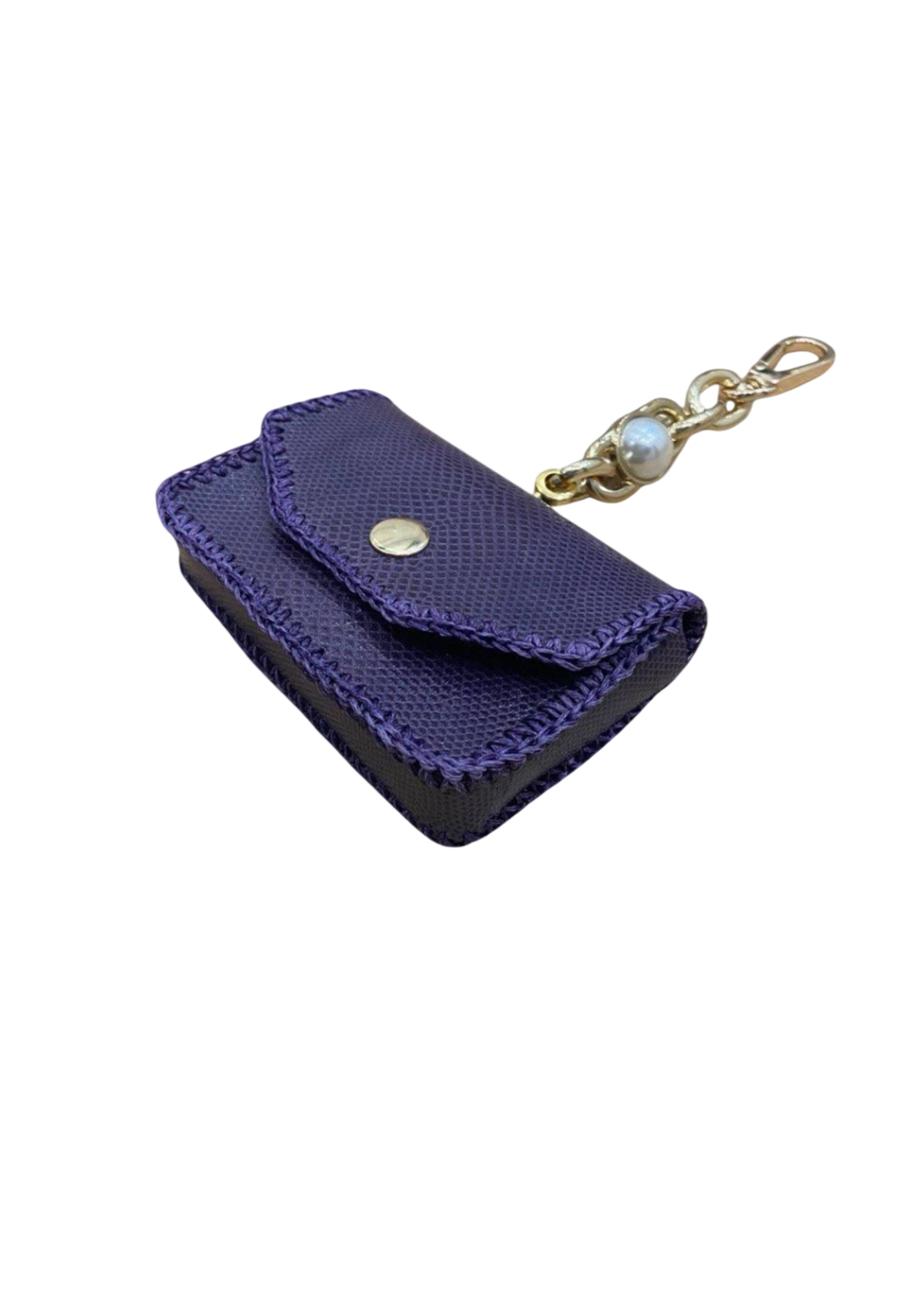 Cardholder with gold chain and swivel hook Card holder Malusha Shop.