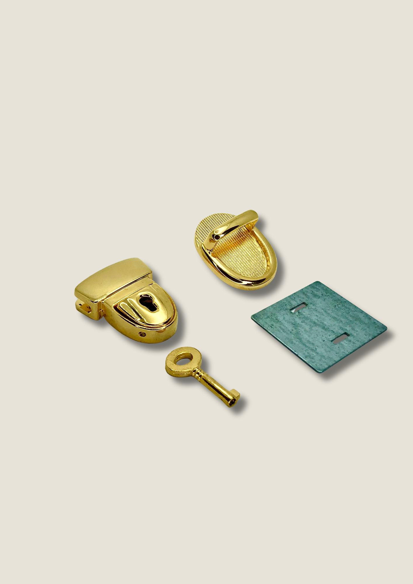 Tuck lock bag clasp with key Bag clasp Malusha Shop.