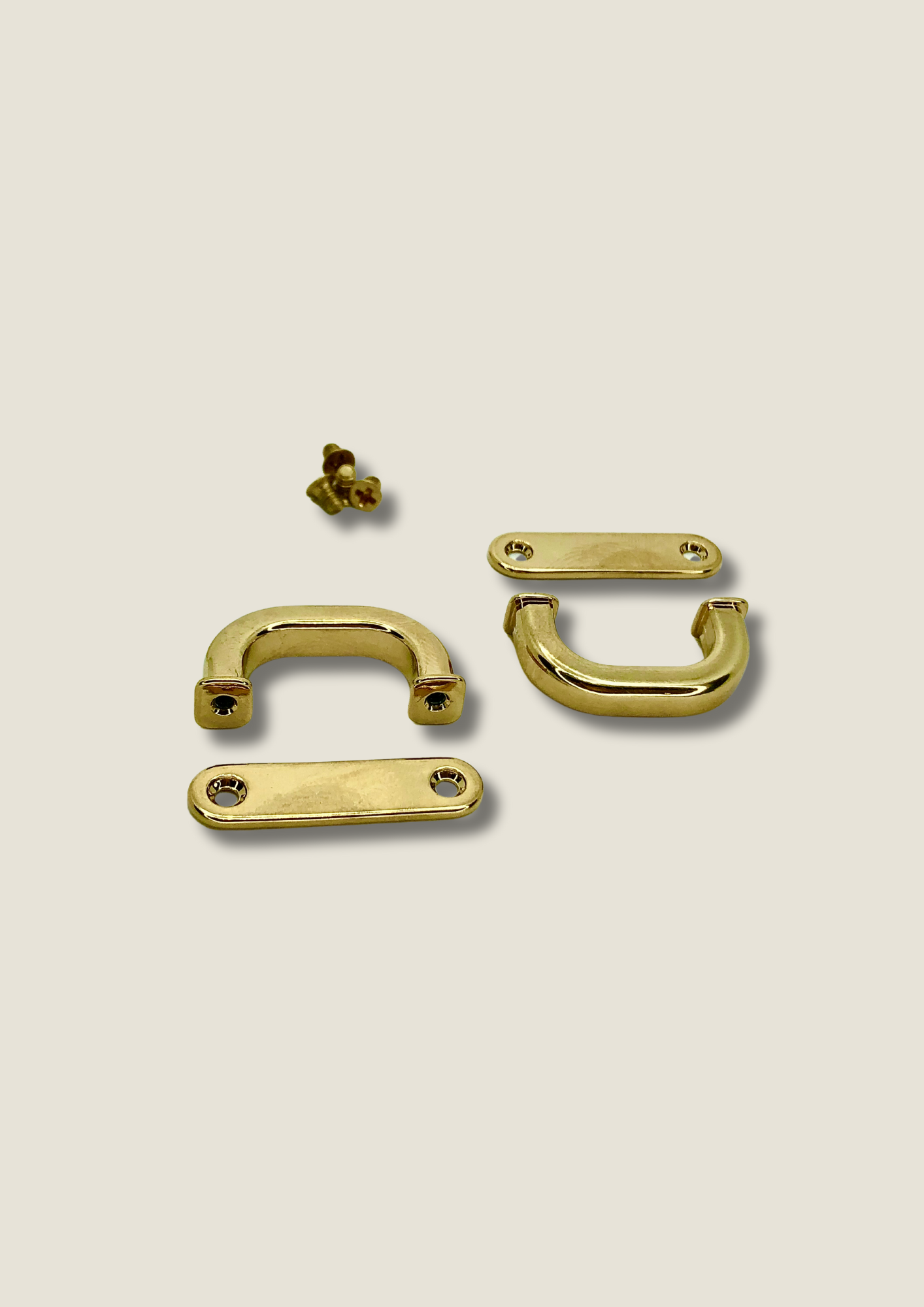 Arch bridge bag strap connector, screw back, with base, rectangular (pair) Arches Malusha Shop.