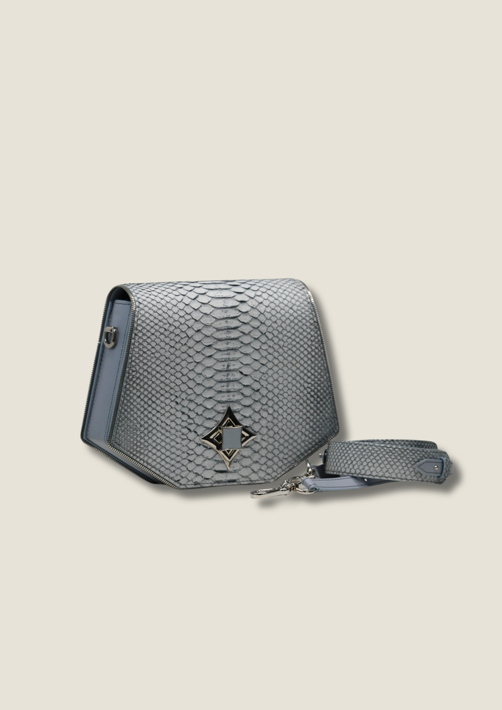 Everyday bag in genuine python Casual bag Malusha Shop.