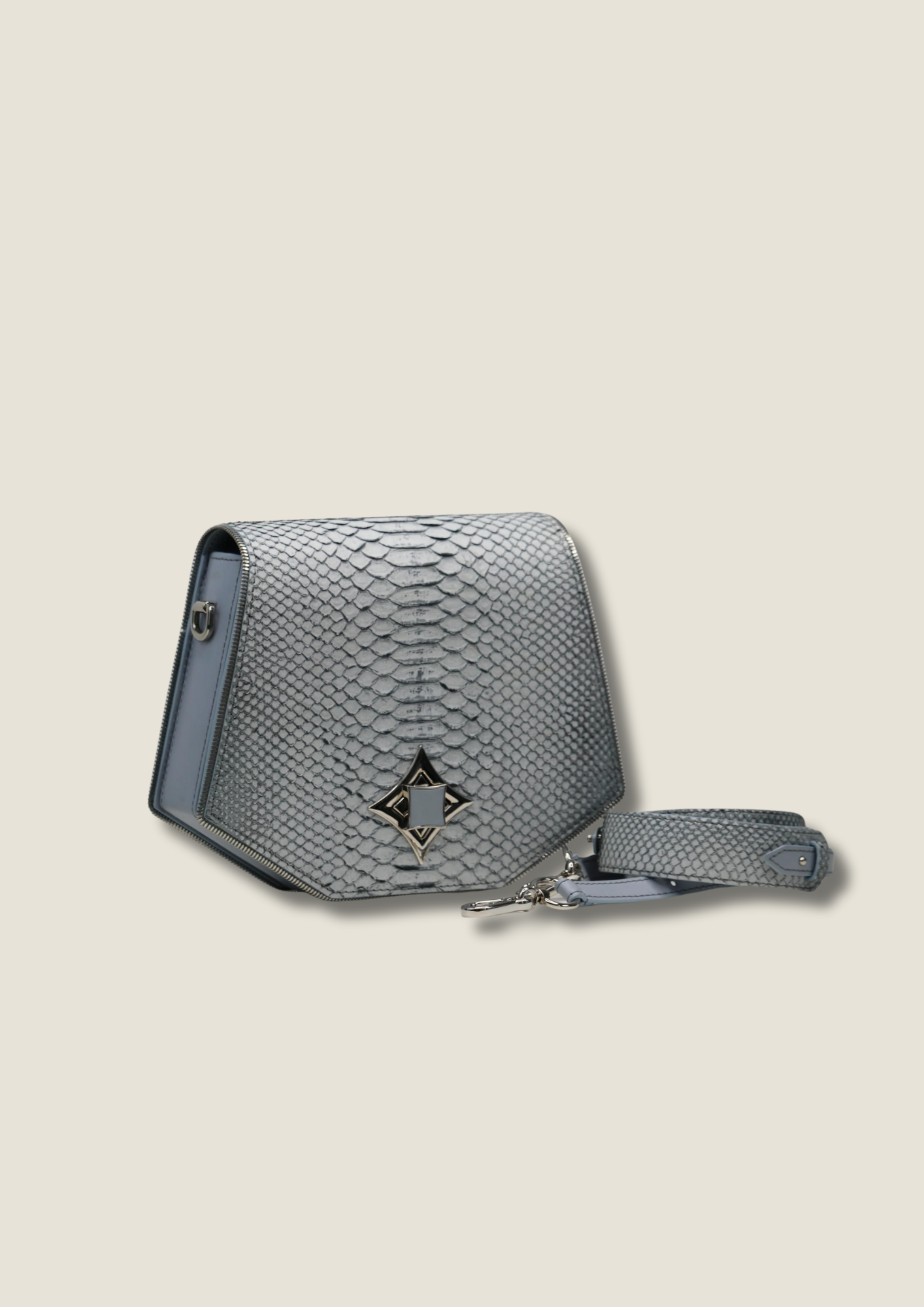 Everyday bag in genuine python Casual bag Malusha Shop.