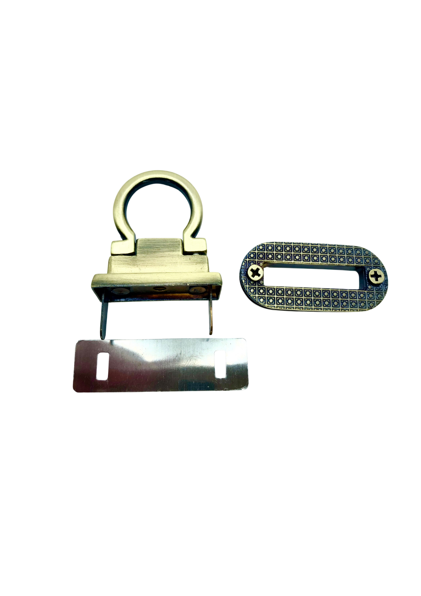 Oval Ferragamo style flip lock Flip lock Malusha Shop.