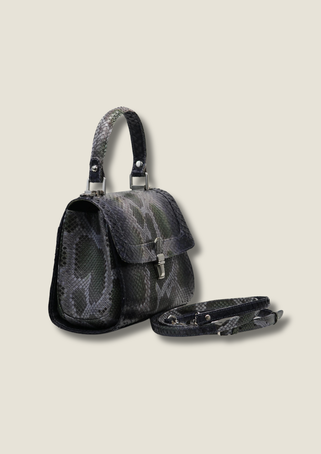 Natural python bag Luxury bag Malusha Shop.
