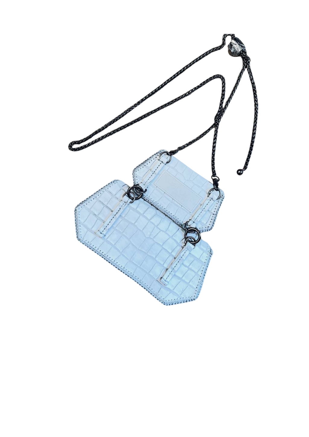 Chic Gemini Bag Set - Trendy Python Leather Duo