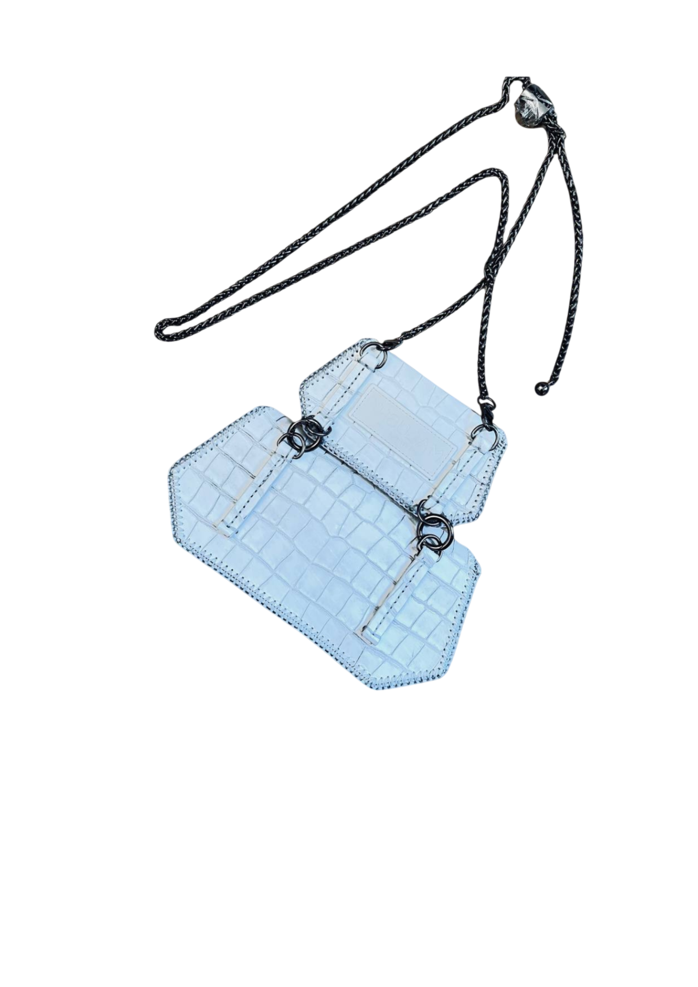 Chic Gemini Bag Set - Trendy Python Leather Duo