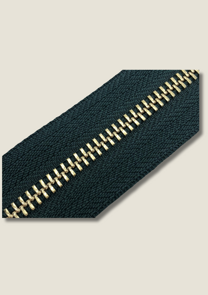 Dark green zip