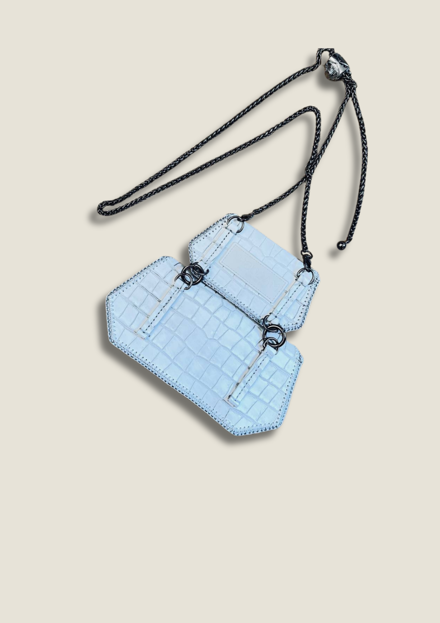 Chic Gemini Bag Set - Trendy Python Leather Duo