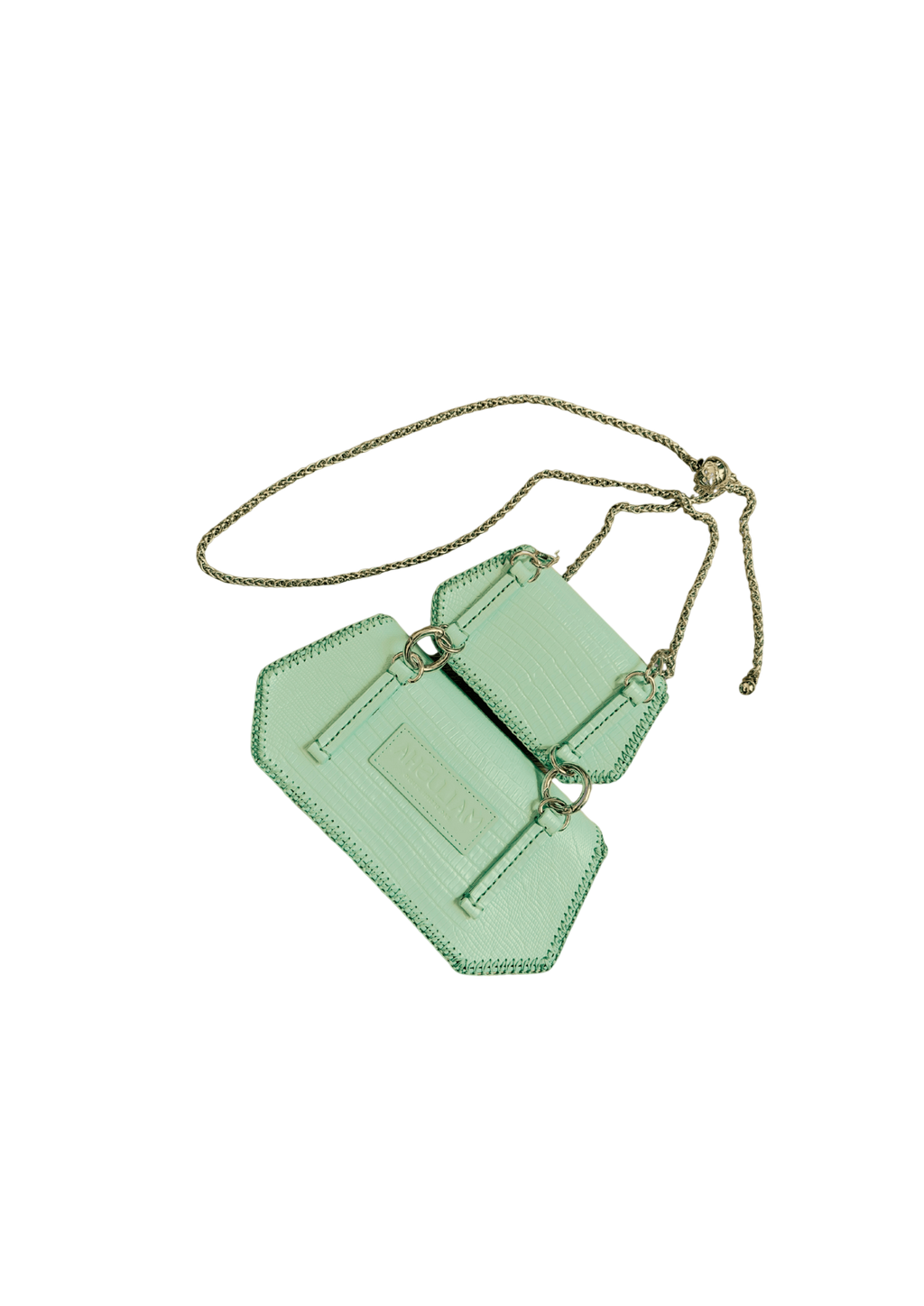 Fresh Mint Gemini Bag Set - 6-Way Python Leather Collection