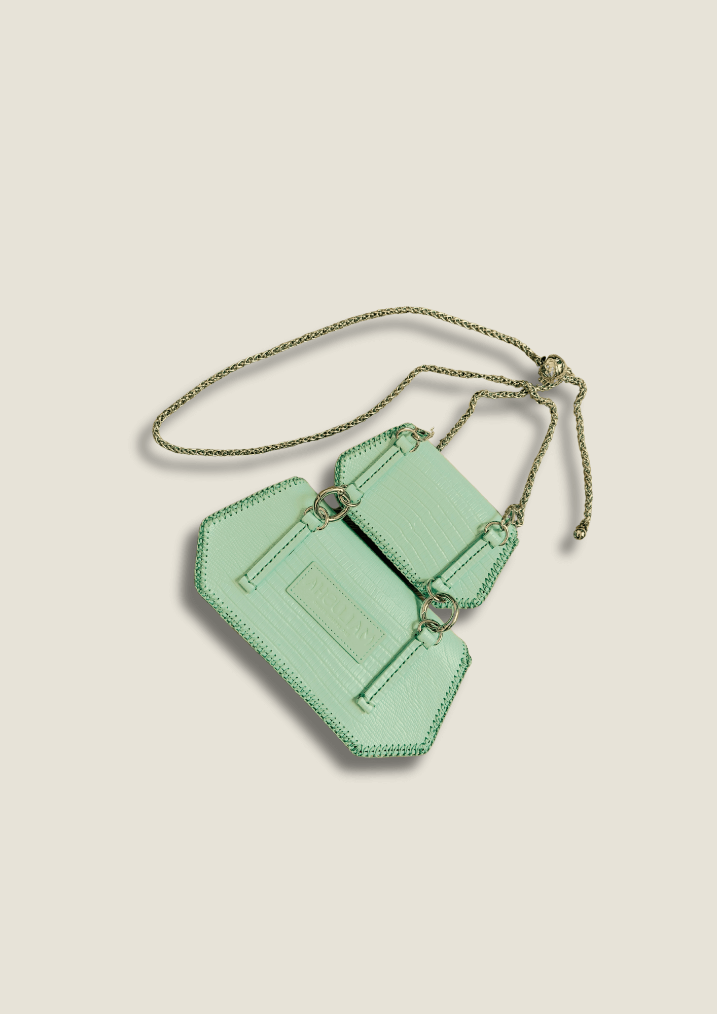 Fresh Mint Gemini Bag Set - 6-Way Python Leather Collection