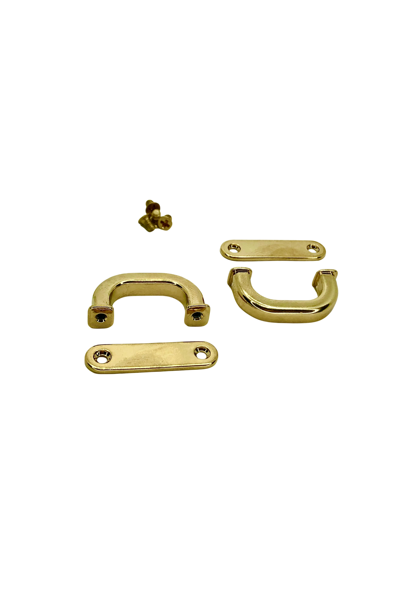 Arch bridge bag strap connector, screw back, with base, rectangular (pair) Arches Malusha Shop.