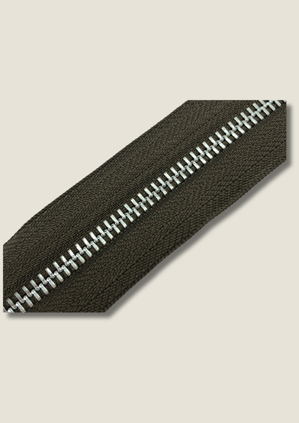 Chocolate brown zip Zippers Malusha Shop.