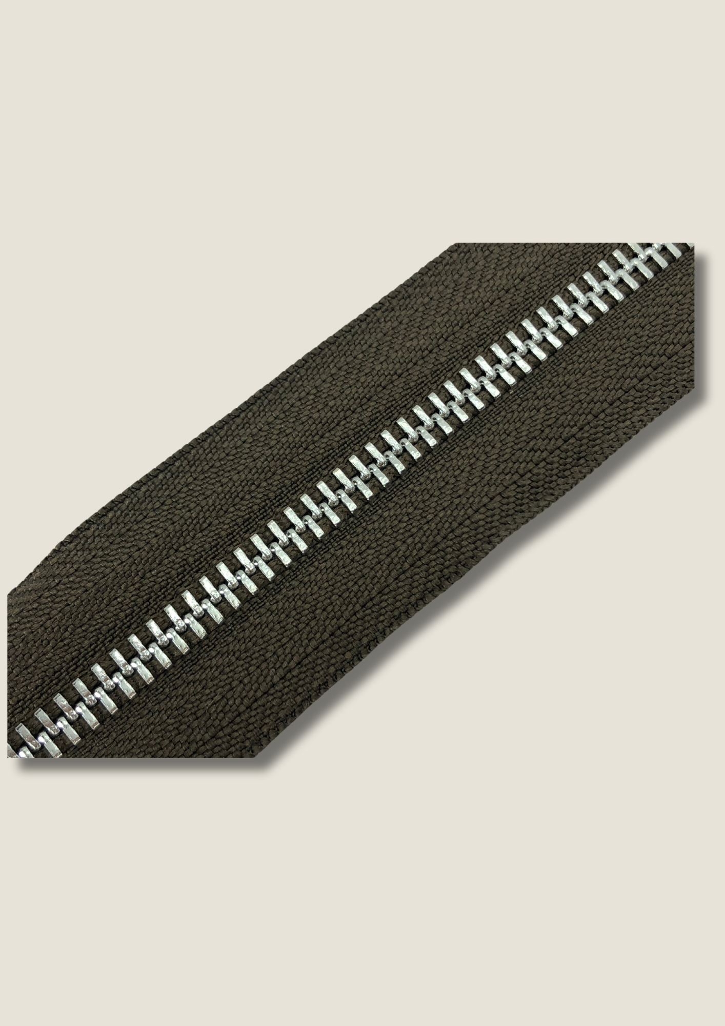 Chocolate brown zip Zippers Malusha Shop.