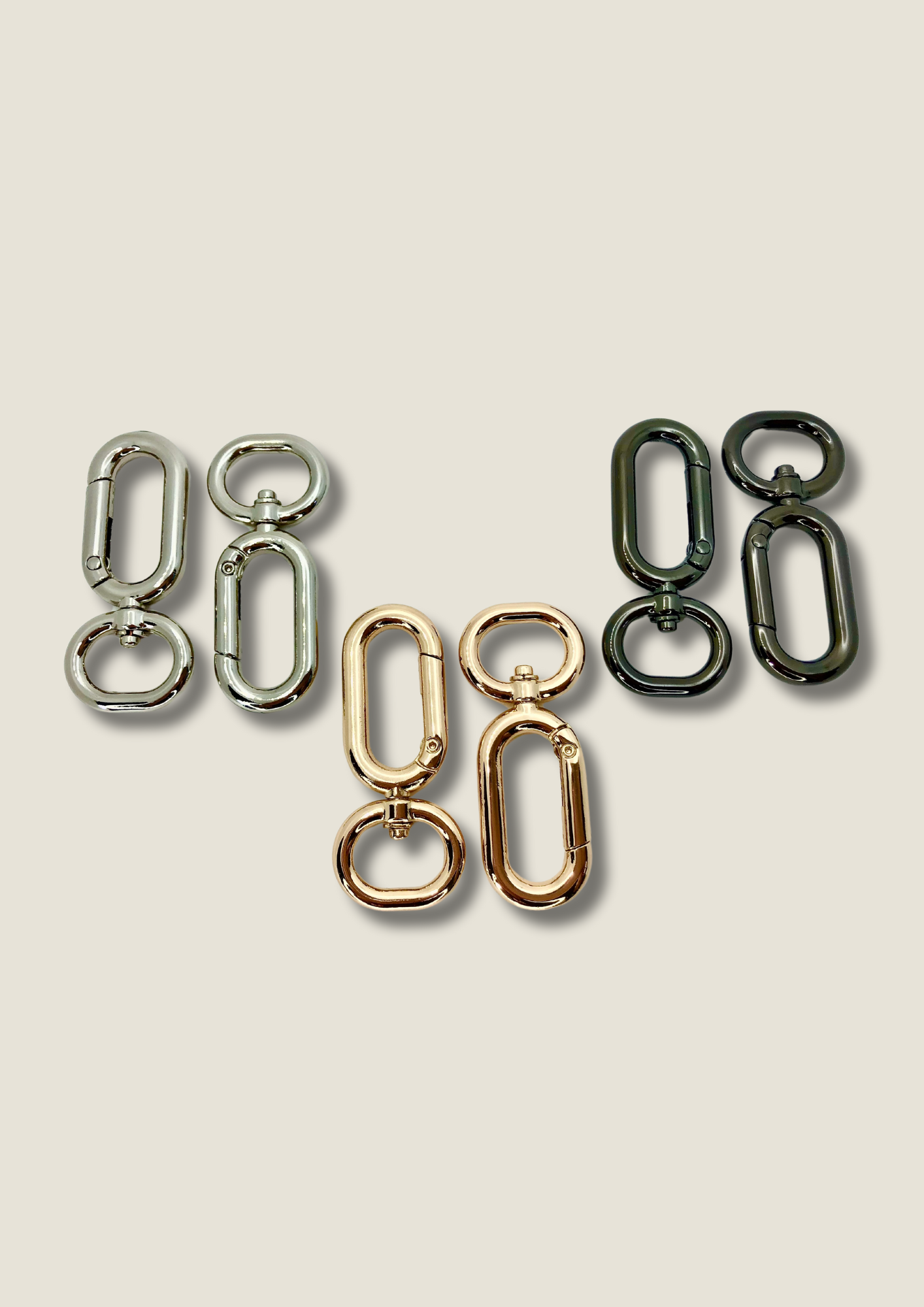 Swivel snap hook oval shape (pair) Snap hook Malusha Shop.
