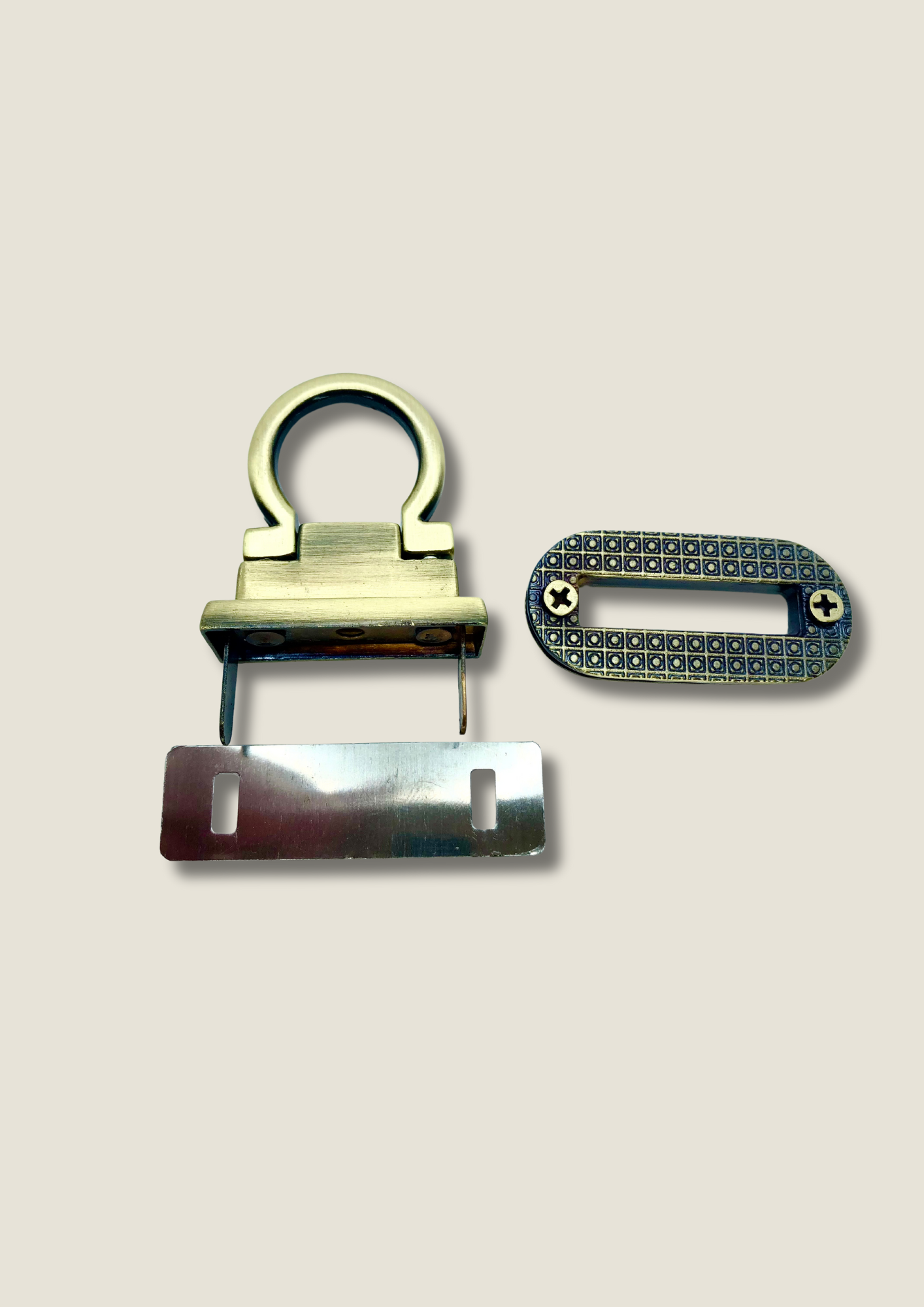 Oval Ferragamo style flip lock Flip lock Malusha Shop.