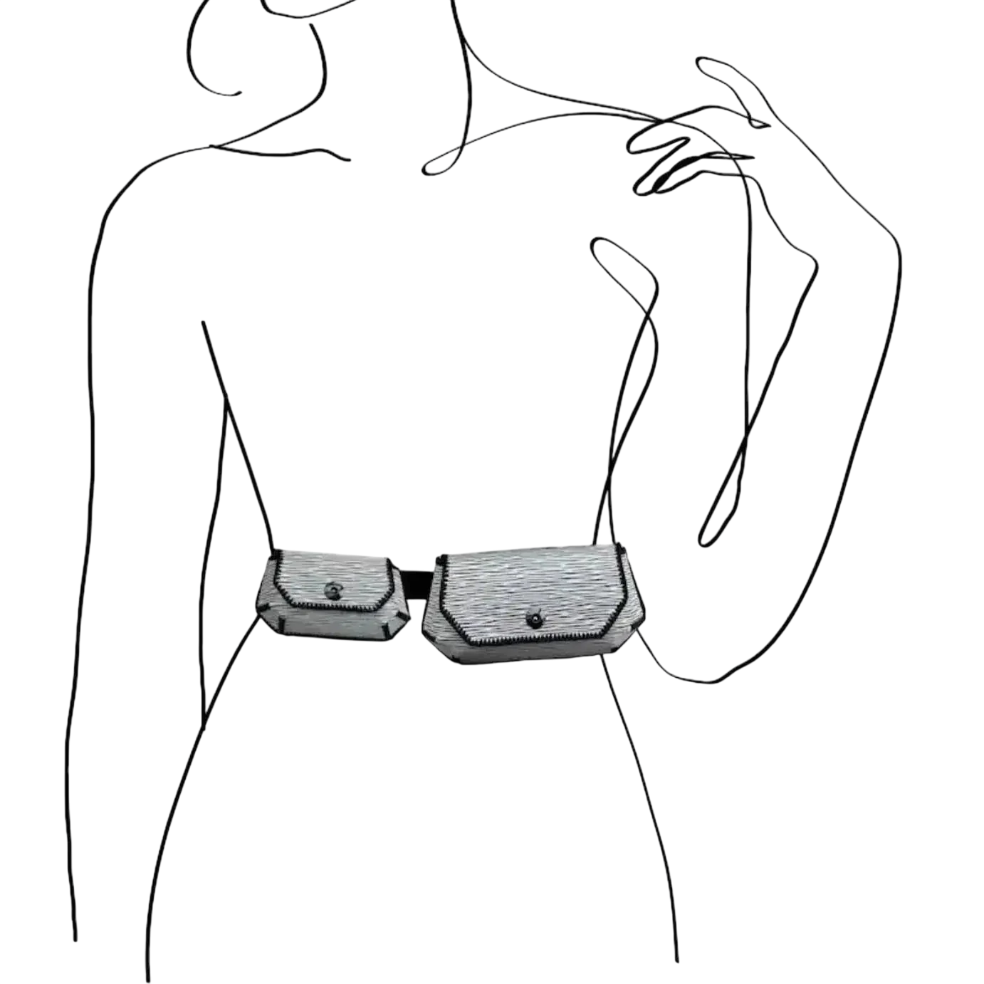 Classic Gemini Bag Set - Versatile Python Leather Duo
