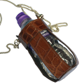 Water bottle case made of natural crocodile Bottle case Malusha Shop.
