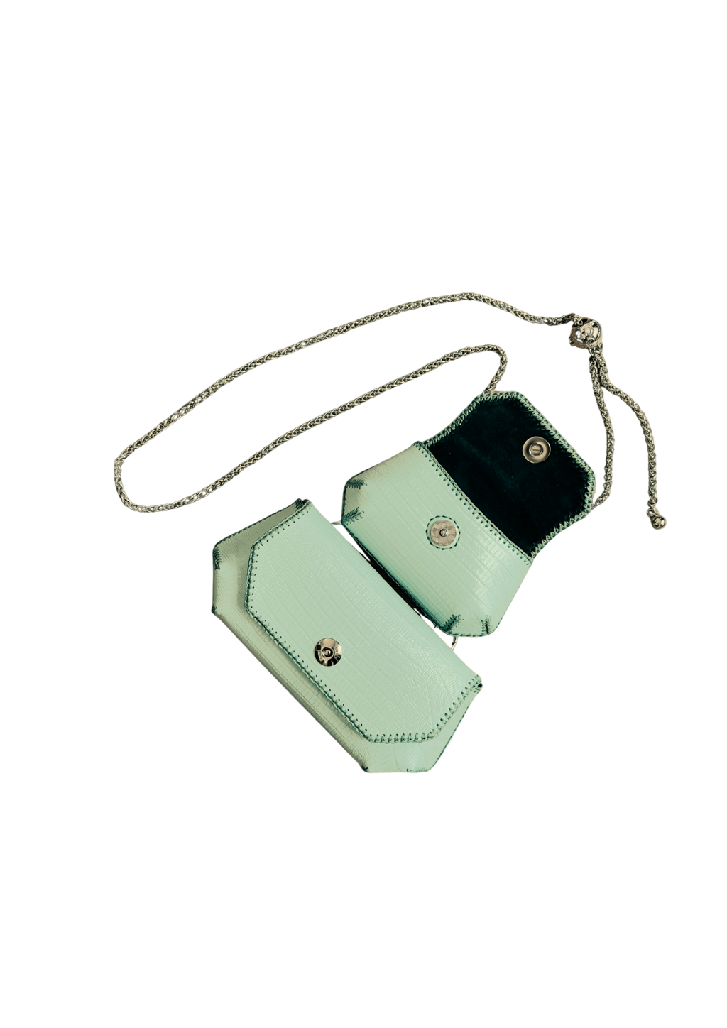 Fresh Mint Gemini Bag Set - 6-Way Python Leather Collection