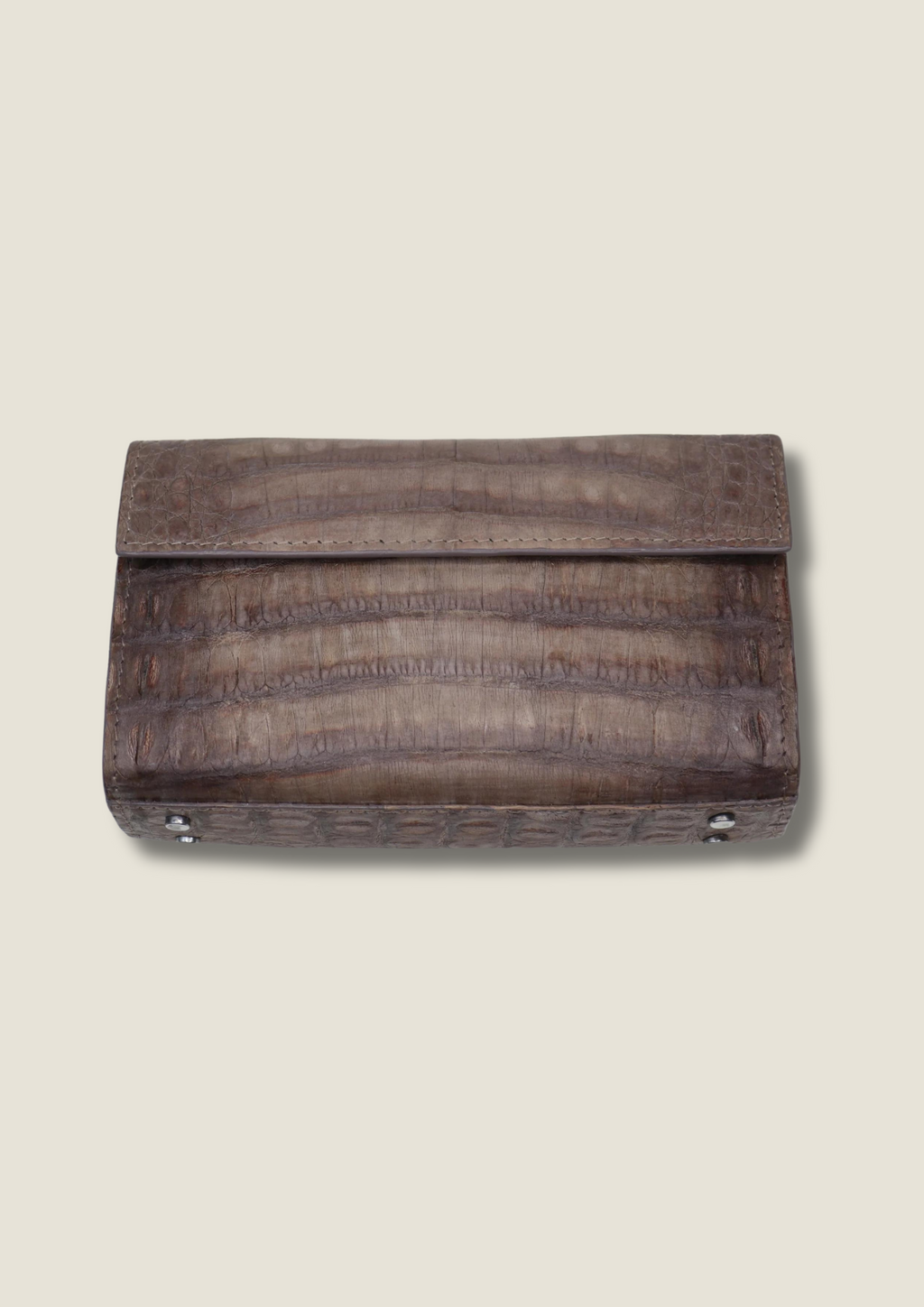 Classic clutch bag made of natural crocodile Clutch Malusha Shop.