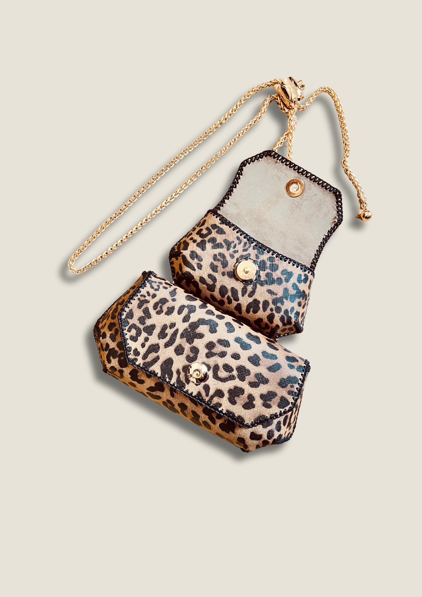 Compact Gemini Bag Set - Smart Python Leather Organization