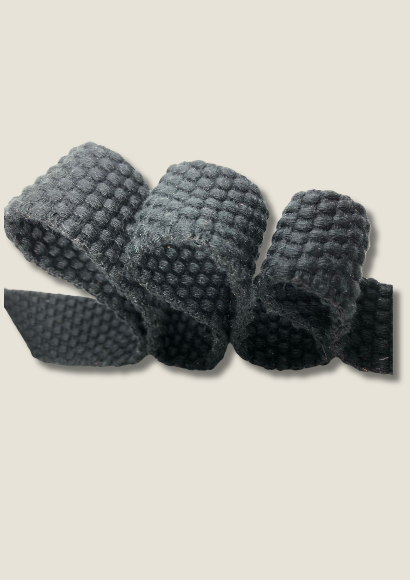 Double faced cotton ribbon, honeycomb weaving Ribbon Malusha Shop.