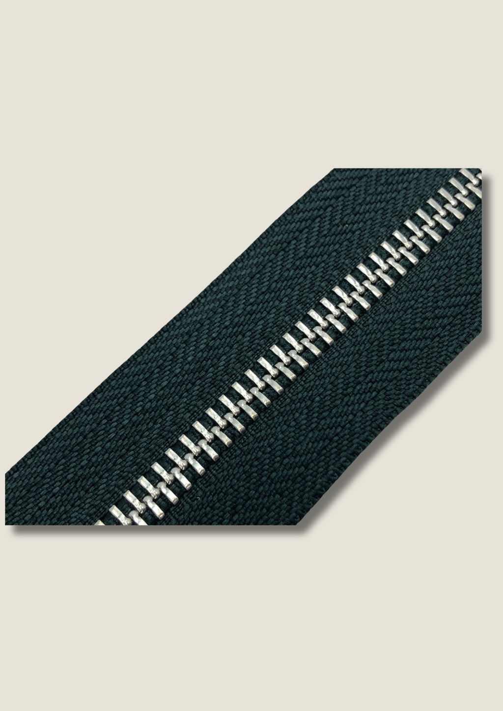 Dark green zip Zippers Malusha Shop.