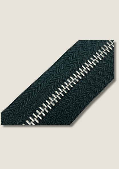 Dark green zip