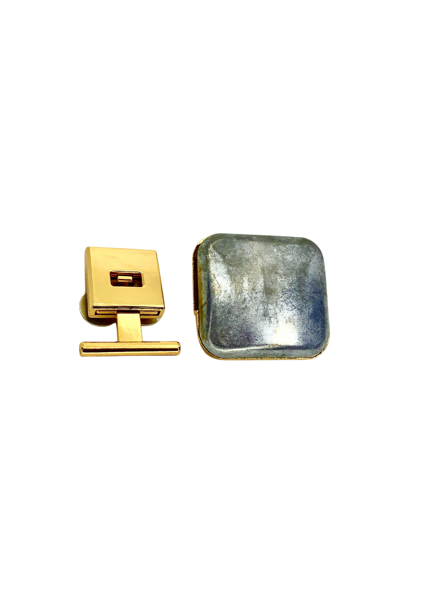 Push lock bag clasp with a pin and a panel to be wraped Push lock Malusha Shop.