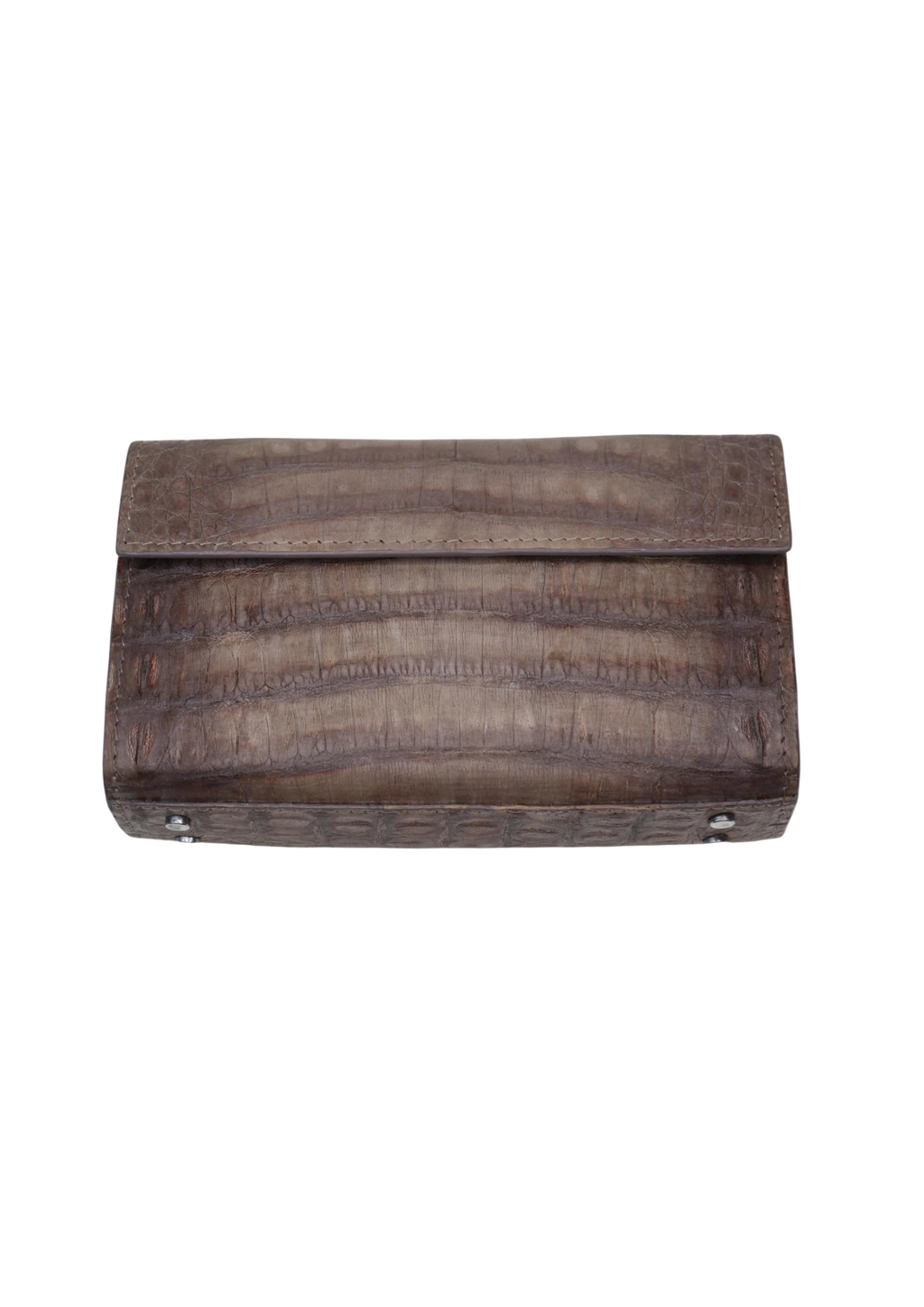 Classic clutch bag made of natural crocodile Clutch Malusha Shop.