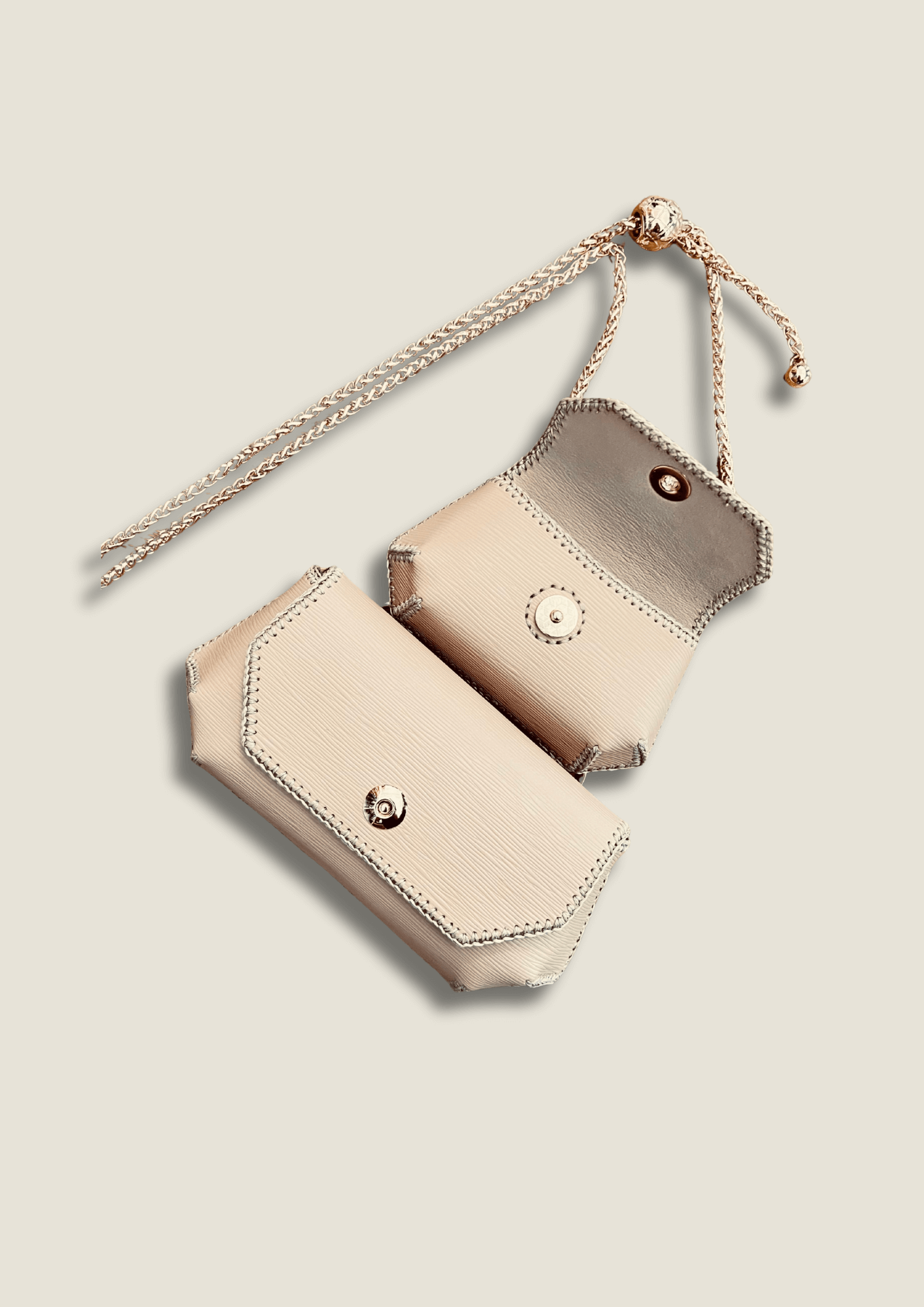 Elegant Gemini Bag Set - Multi-Functional Python Leather Pair